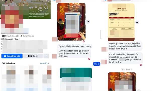 "Bay màu" 76,4 triệu trong tích tắc: Cảnh báo bẫy lừa mua vàng online qua fanpage tick xanh- Ảnh 1.