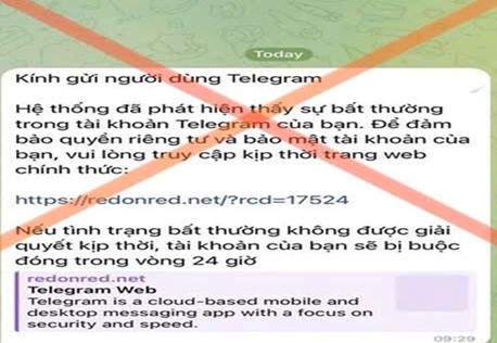 Cảnh báo thủ đoạn chiếm đoạt tài khoản Telegram để lừa đảo - Ảnh 1.