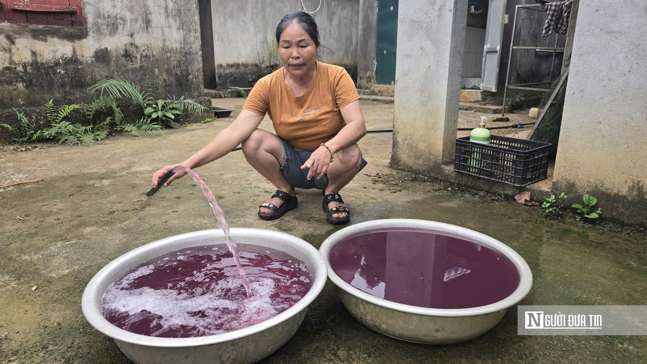 Vụ nước giếng khoan chuyển màu tím: Tạm dừng hoạt động giặt là nhà máy may- Ảnh 1.